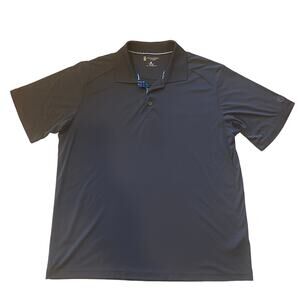 St Andrews Of Scotland Shirt Mens XL Gray Golf Polo Performance Short Sleeve